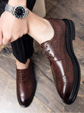 Shein- Men Perforated Dress Shoes