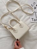 Shein- Mini Double Handle Satchel Bag