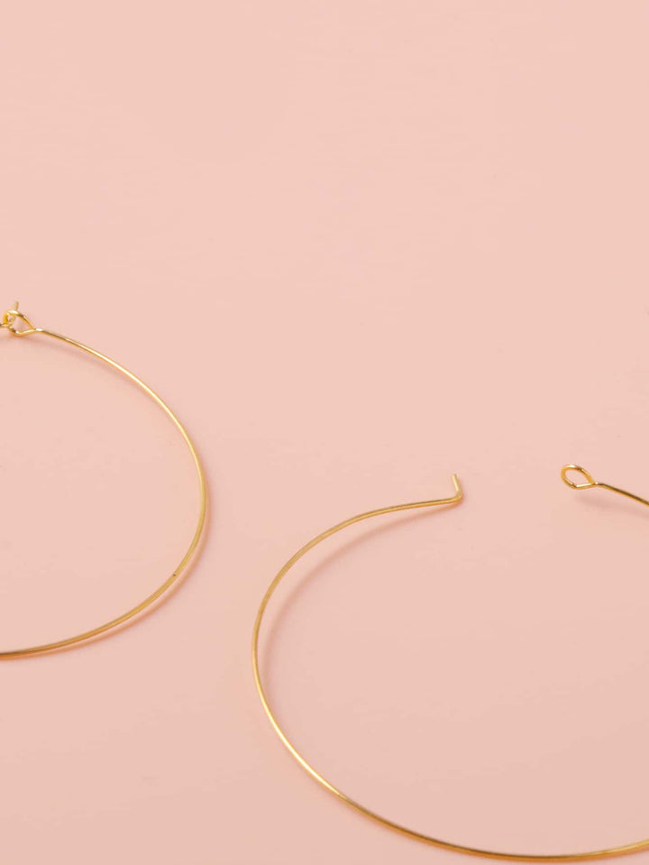 Shein- 2pairs Minimalist Hoop Earrings