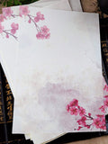 Shein- 8pcs Flower Print Writing Paper