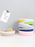 Shein- 1pc Lace Trim Random Color Storage Basket