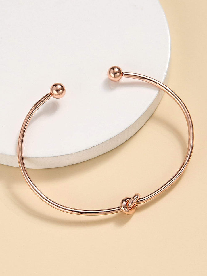 Shein- Knot Decor Cuff Bracelet