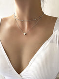 Shein- 2pcs Heart Decor Necklace