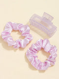 Shein- 4pcs Solid Hair Accessory Set