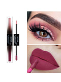 Shein- 1pc Glittering Eyeshadow With Matte Lip Gloss 10