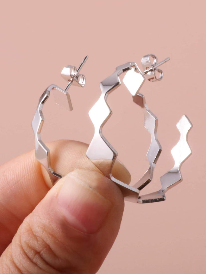 Shein- Open Hoop Earrings