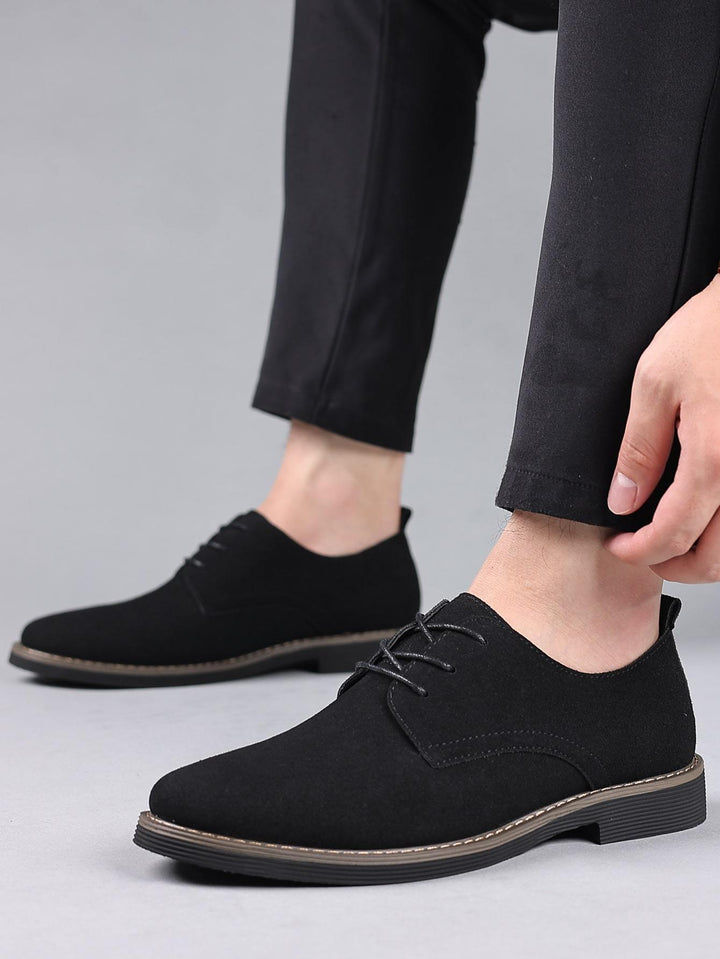 Shein- Men Minimalist Lace-up Front Dress Shoes