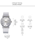 Shein- 1pc Heart Pattern Dial Watch & 4pcs Jewelry Set