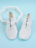 Shein- Letter Graphic Lace Up Front Sneakers