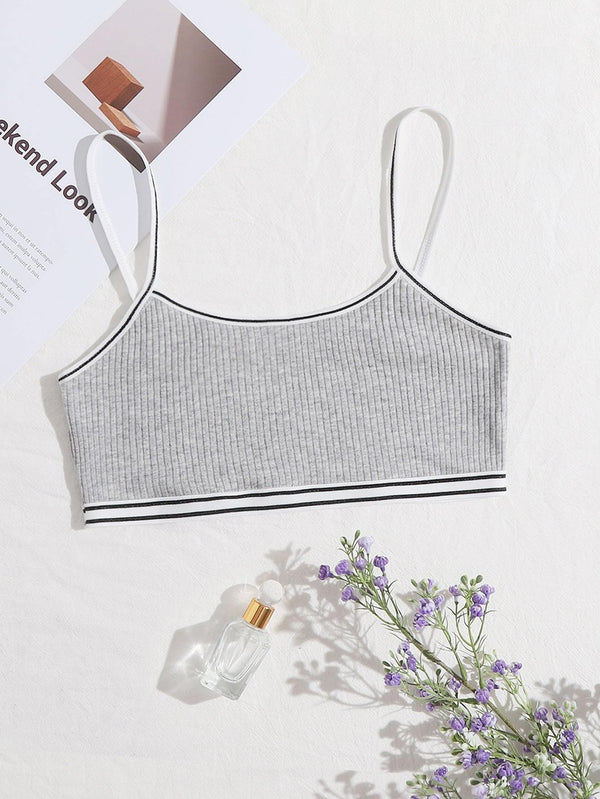 Shein- Contrast Binding Bralette