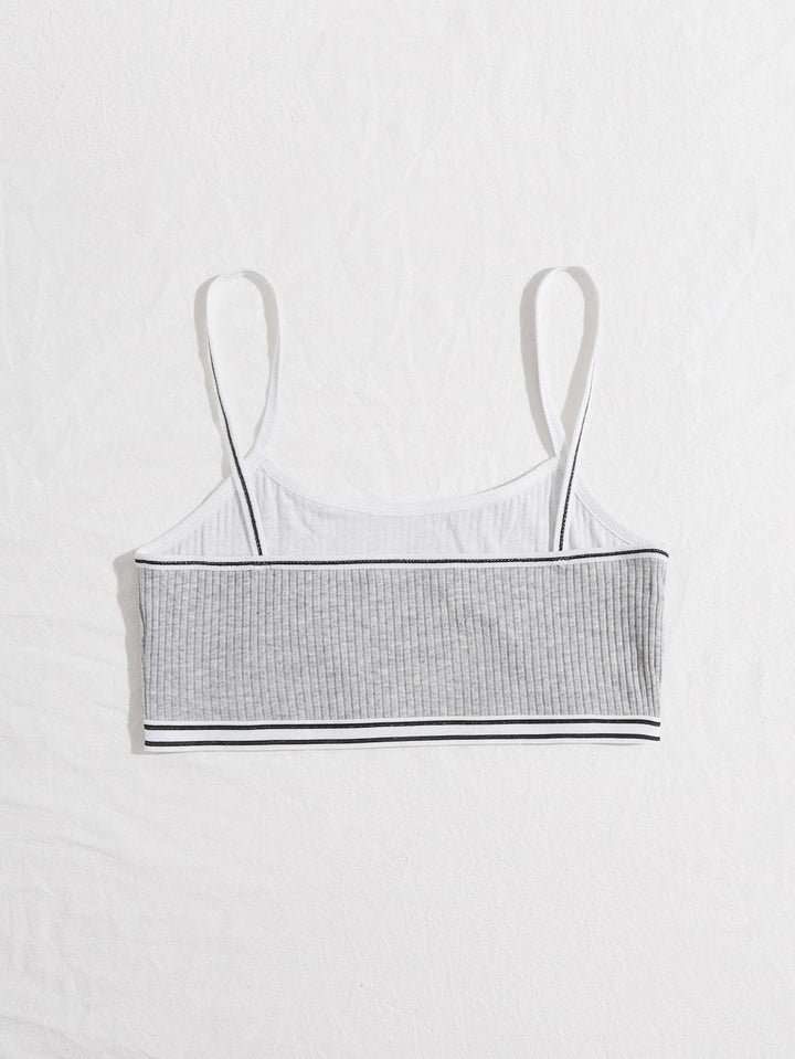 Shein- Contrast Binding Bralette