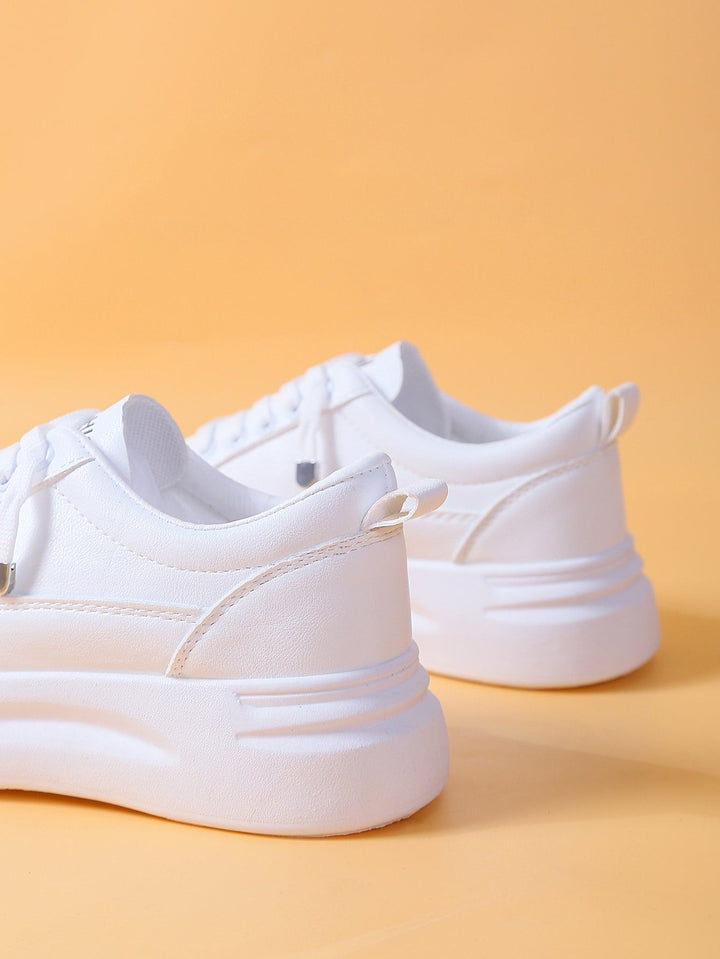 Shein- Minimalist Lace Up Front Skate Shoes – Bagallery