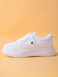 Shein- Minimalist Lace Up Front Skate Shoes