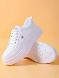 Shein- Minimalist Lace Up Front Skate Shoes