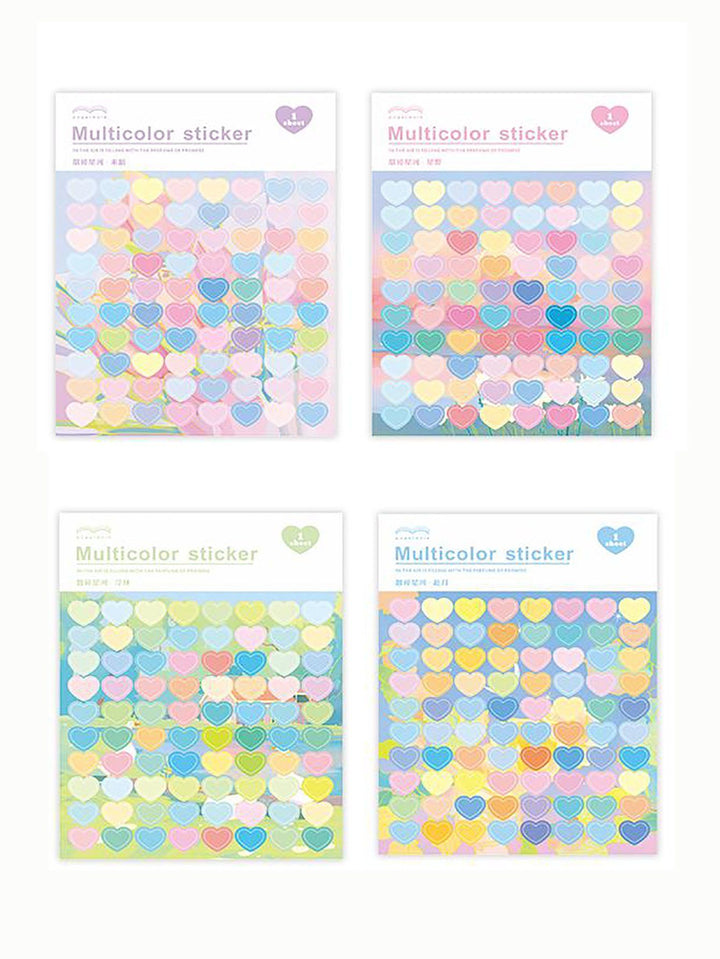 Shein- 1pc Random Glitter Heart Sticker