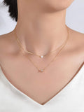 Shein- Faux Pearl Decor Layered Necklace
