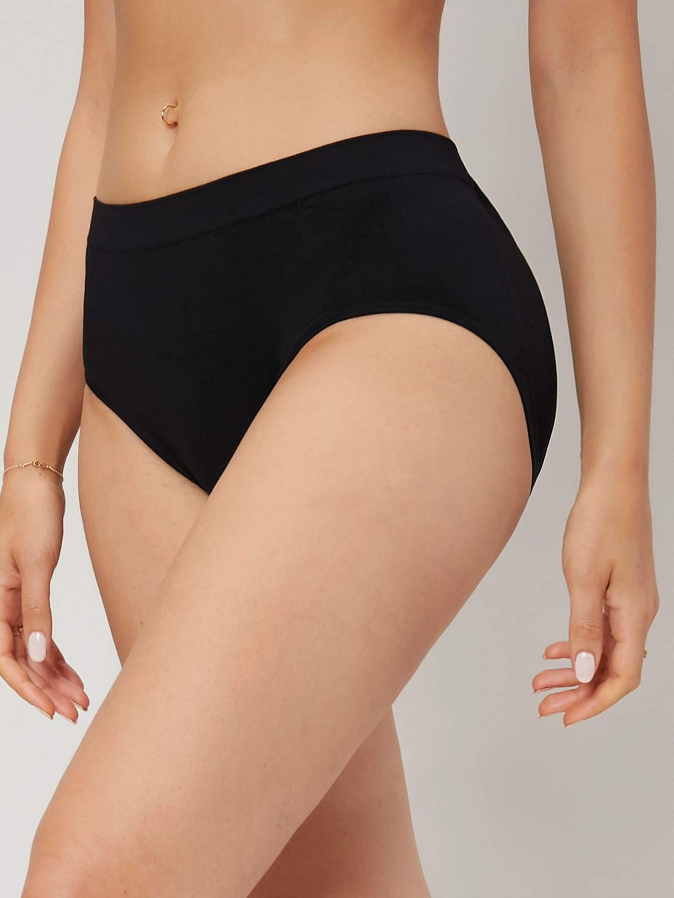 Shein - Contrast Invisible Phrase Stripe Briefs 7 Pack – Bagallery