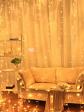 Shein- 1pc 5m Curtain Decorative String Light With 50pcs Bulb