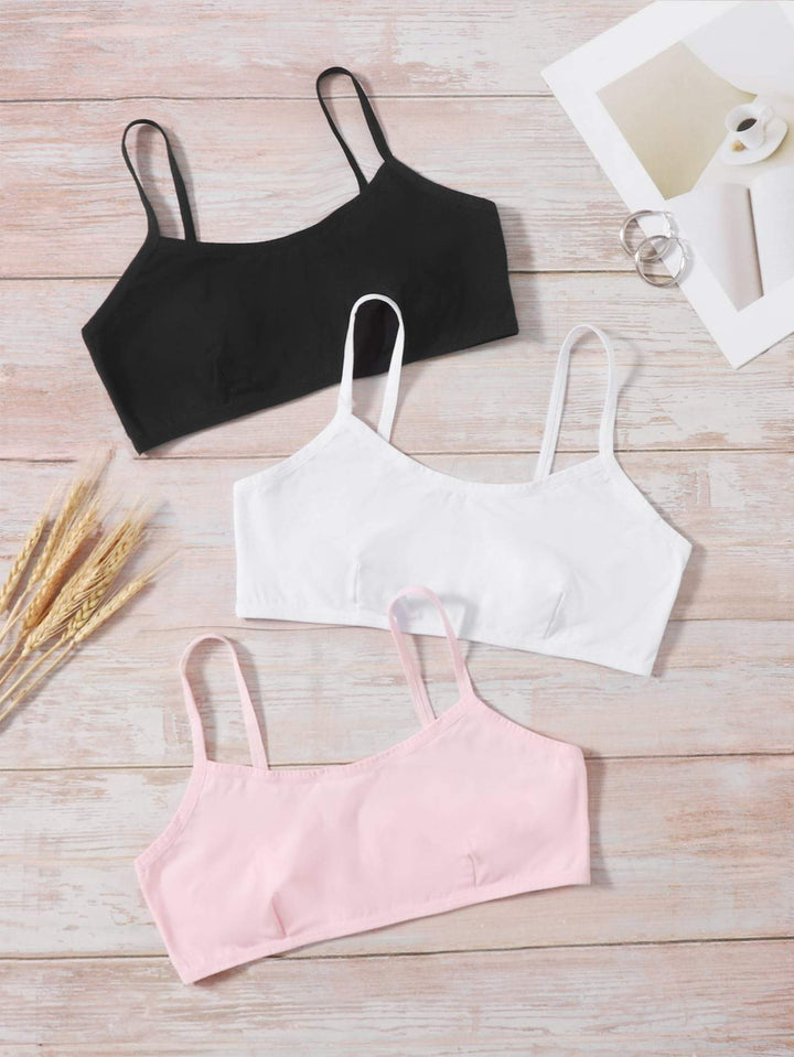 Shein- 3pack Plain Bra Set