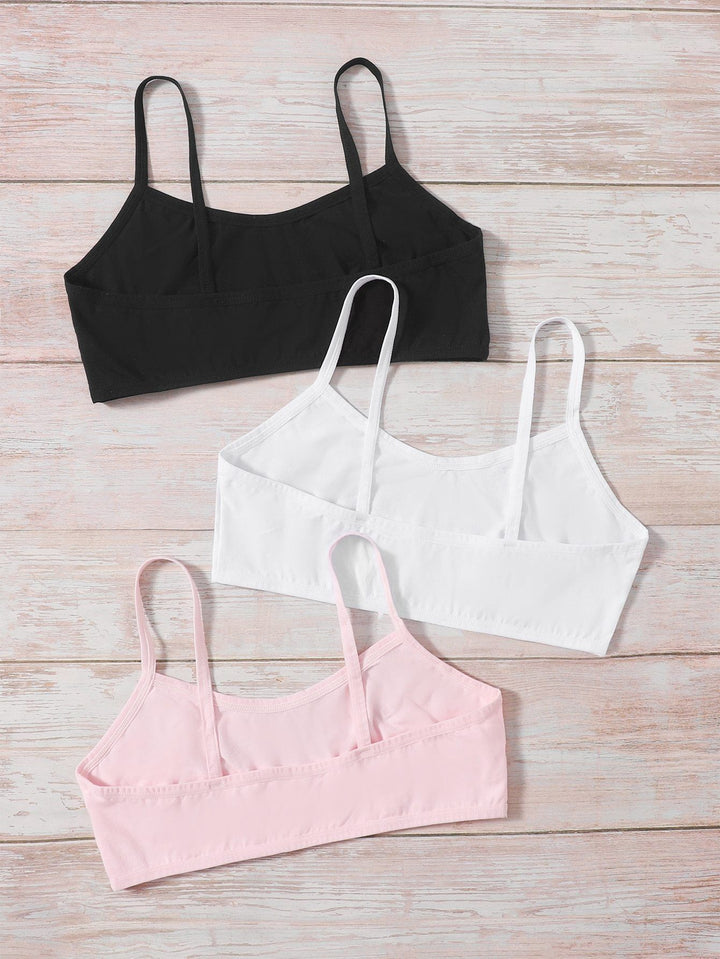 Shein- 3pack Plain Bra Set