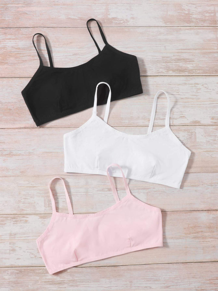 Shein- 3pack Plain Bra Set