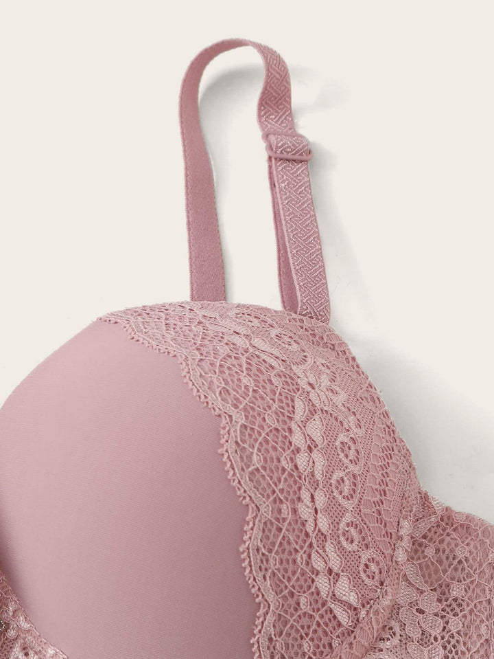 Shein- Floral Lace Underwire Bra