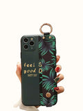 Shein- Leaf Print iPhone Case