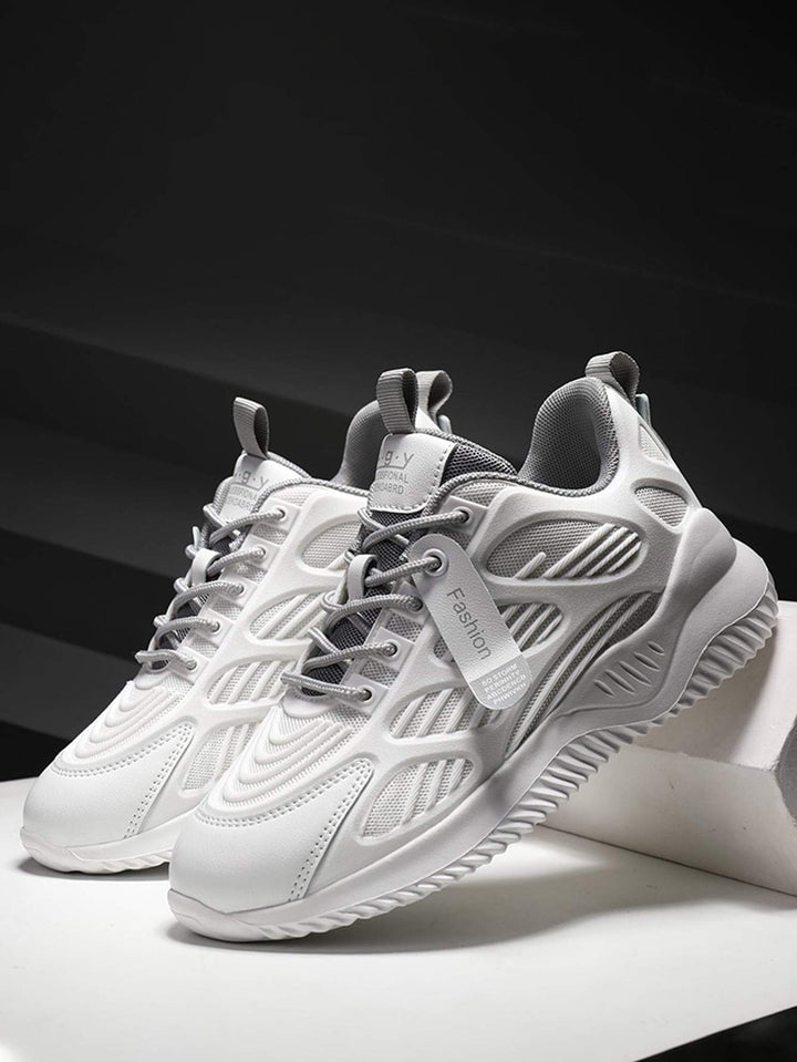 Shein- Letter Graphic Mesh Panel Sneakers