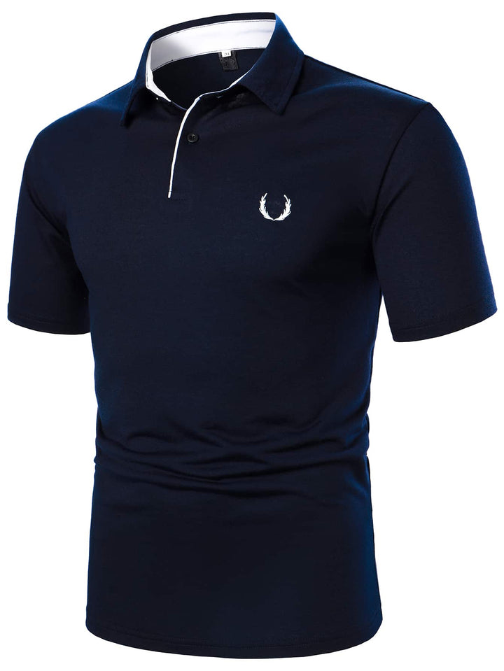 Shein- Men Graphic Print Polo Shirt