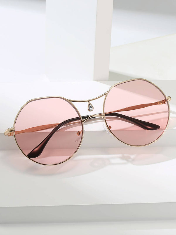 Shein- Metal Frame Sunglasses