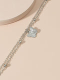 Shein- Butterfly Charm Layered Anklet