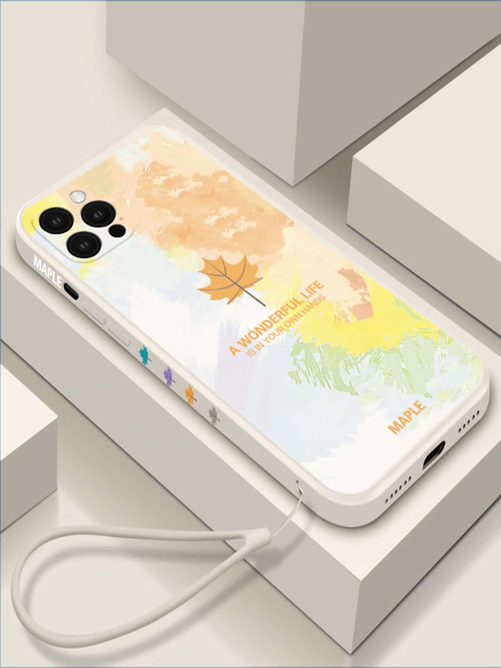 Shein- Leaf Pattern Phone Case