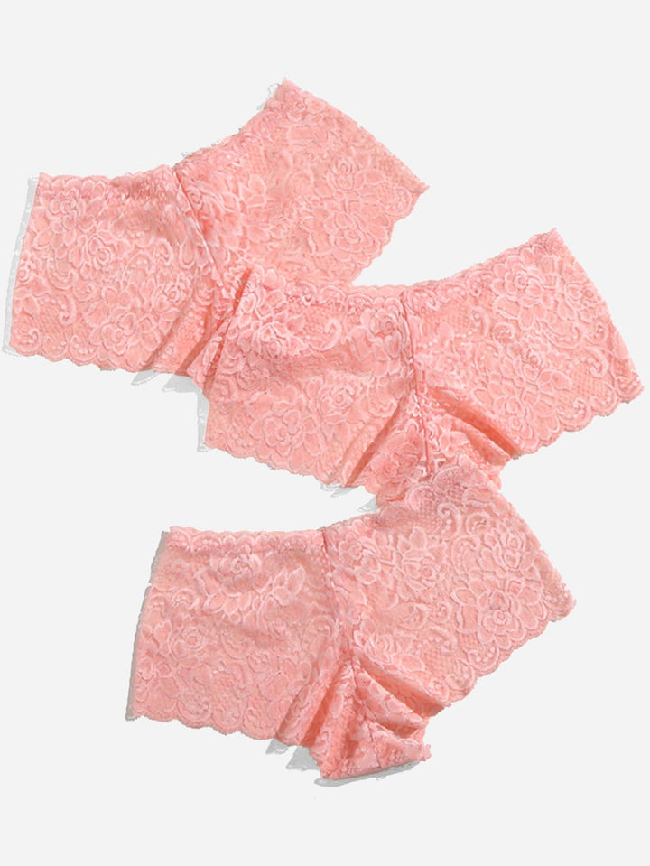 Shein- 3pack Floral Lace Panty Set