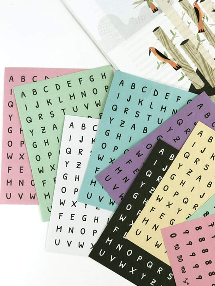 Shein- 10pcs English Alphabet Random Sticker