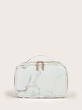 Shein- Marble Pattern Square Makeup Bag
