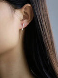 Shein- Minimalist Metal Earrings-right