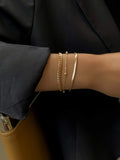 Shein - 3Pcs Simple Chain Bracelet