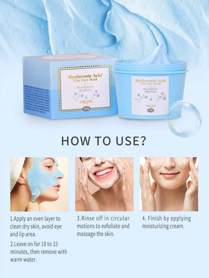 Shein- Hyaluronic Acid Blackhead Removal  Facial Mud