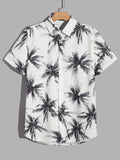 Shein - Men Coconut Tree Print Shirt