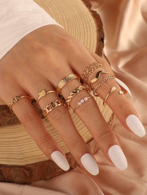 Shein- 10pcs Metal Ring