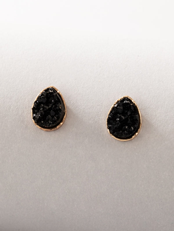 Shein - Water-drop Design Stud Earrings