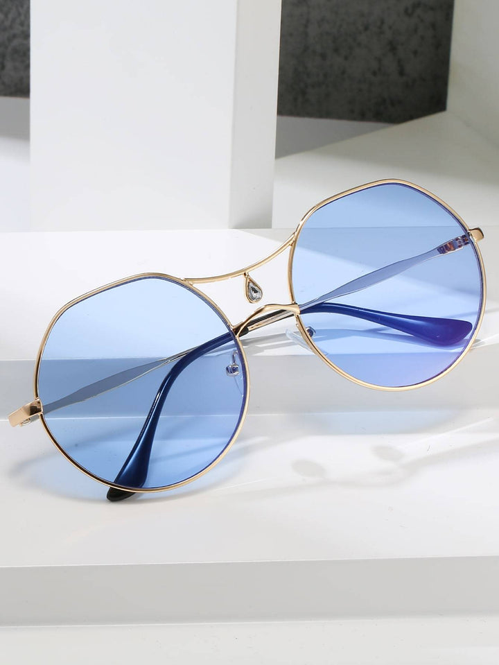 Shein- Metal Frame Sunglasses