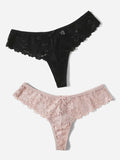 Shein - 2Pack Floral Lace Panty Set