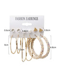 Shein- 6pairs Faux Pearl Decor Earrings