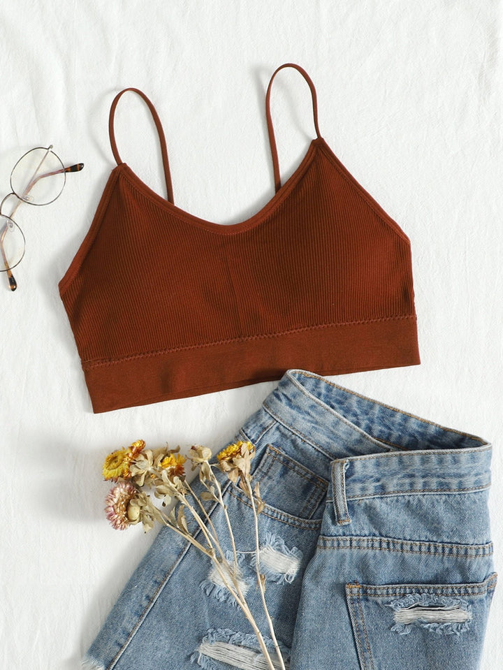 Shein- Solid Cami Bralette