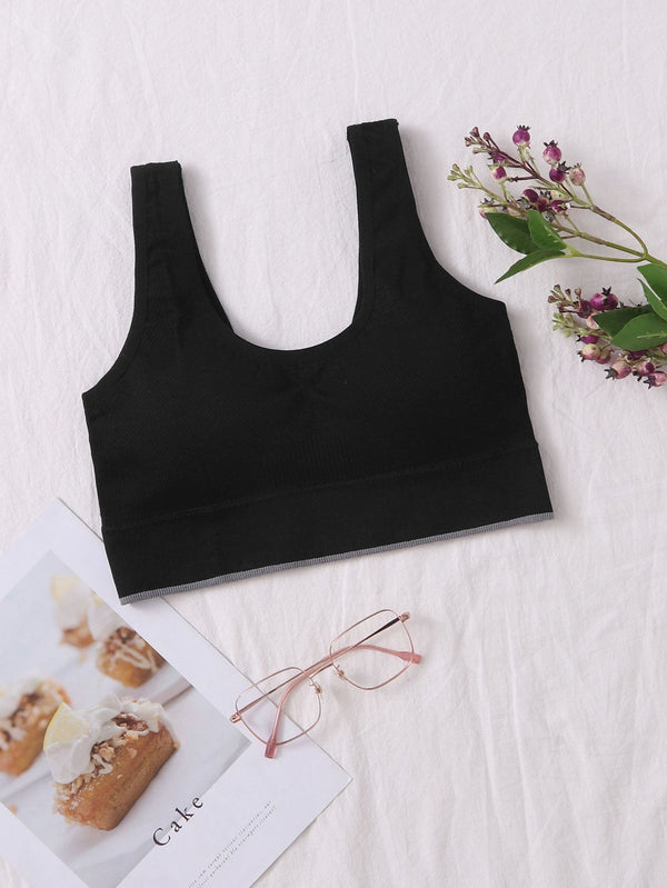 Shein- Plain Seamless Bralette