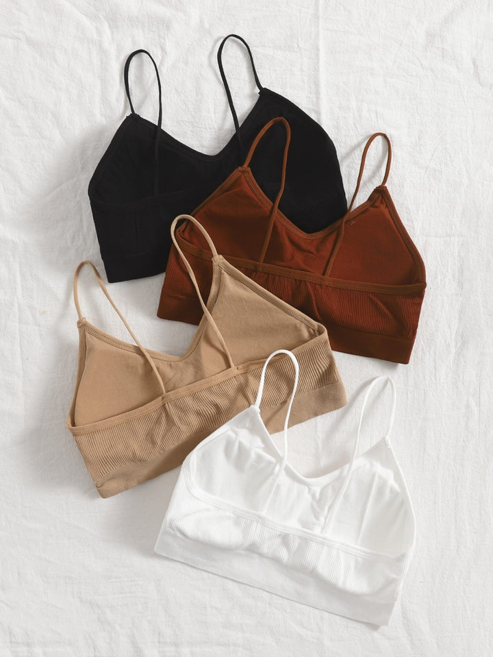 Shein- 4pack Spaghetti Strap Bra Set