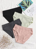 Shein- 4pack Solid Seamless Panty