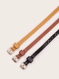 SHEIN 3pcs metal buckle belt