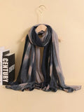 Shein- Gradient color pattern scarf